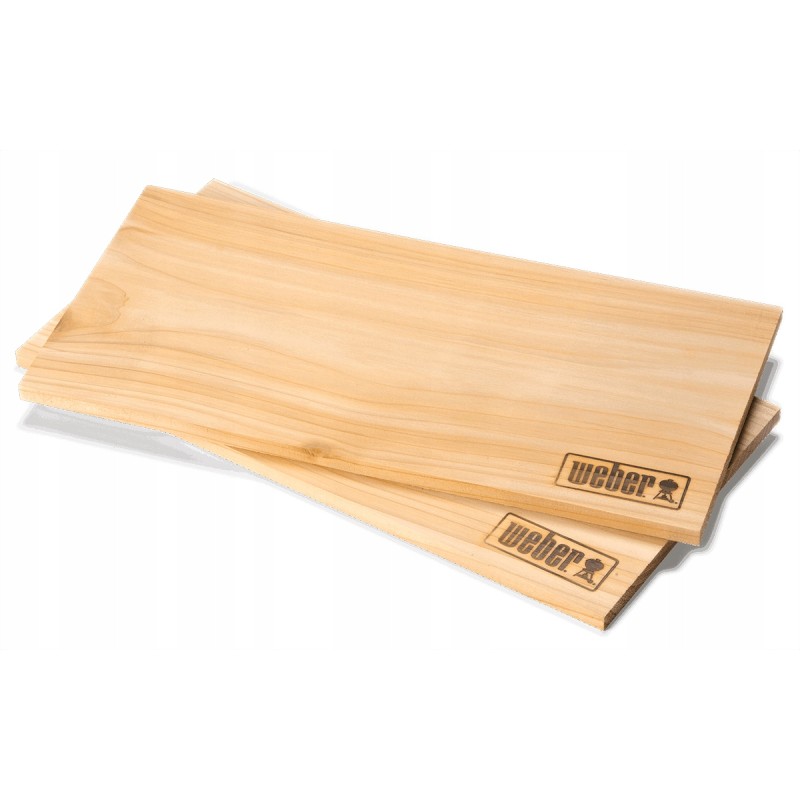 Cedarwood smoking boards 40x15cm 2pcs