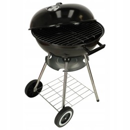 Anglies sodo grilis briketams, uždaras, su ventiliaciniu dangteliu ir lentyna