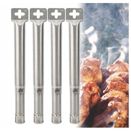 ⭐4 dujinis grilio vamzdžių degiklis, skirtas anglies kepimui⭐