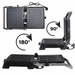 Elektrinė grilis 2000 su sulankstoma sumuštinių kepimo mašina Kamille KM-6706