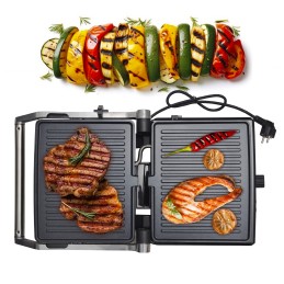 Elektrinė grilis 2000 su sulankstoma sumuštinių kepimo mašina Kamille KM-6706