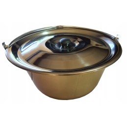 Sieninis inox katilas, 14 litrų, nerūdijantis plienas