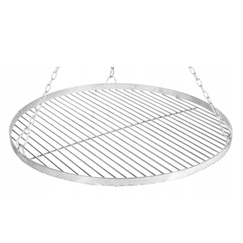 Chromuotos apvalios pakabinamos grotelės, skersmuo 80 cm