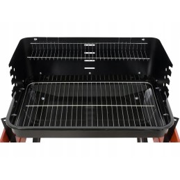 Grilis su anglimis su lentynomis, grotelės 53x33cm