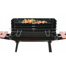 Grilis su anglimis su lentynomis, grotelės 53x33cm