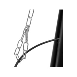 Sodo židinys 52 cm su 46 cm grotelėmis, pakabinamomis ant trikojo - lund