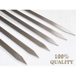 Iešmelių peiliukai, inox iešmai, mediniai, 70 cm, riešutas