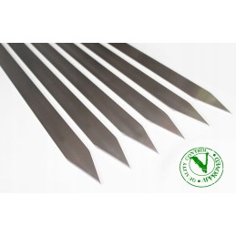 Iešmelių peiliukai, inox iešmai, mediniai, 70 cm, riešutas