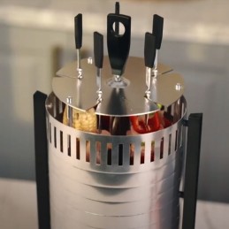 ✅ Namų kontaktinės rotacinės kepsninės mėsos ir daržovių iešmams