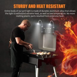 LED grilio moji dekoro lempa grotelėms apšviesti