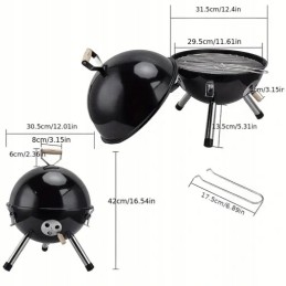 ⭐⭐Sodo kupolinės kepsninės, uždaros kepsninės su dangčiu, apvalūs anglies briketai⭐⭐