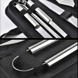 Grilio rinkinys, priedai, kepsninės reikmenys, 10-in-1 dėklas