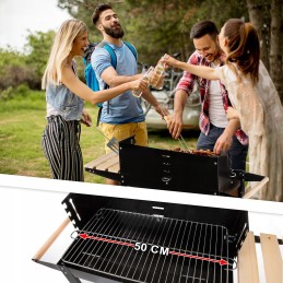 Sodo anglis grilis, lentynos, grotelės ant ratukų, didelis reguliuojamas iešmas, grotelės