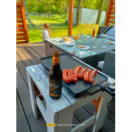 Elektrinis grilis balkonui, terasai, sodui, galia 2000 vatų