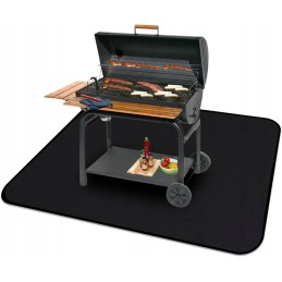 Whemyreat Grill Floor Protector Mat,Double Sided Fireproof Grill Mat,Ec Technology,Grill Mat,Grill Mat Protection Square Rug