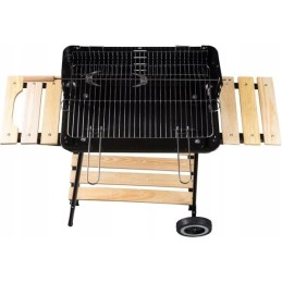 Anglies kepsninė su reguliuojamomis lentynomis, 2 grotelės 52x32cm, nešiojamas iešmas