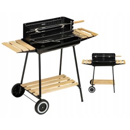 Anglies kepsninė ant ratukų, reguliuojamas iešmas, didelės grotelės