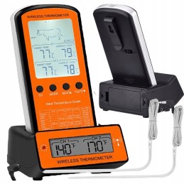 Skaitmeninis virtuvinis termometras mėsai, vynui, LCD zondas