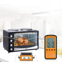 Skaitmeninis virtuvinis termometras mėsai, vynui, LCD zondas