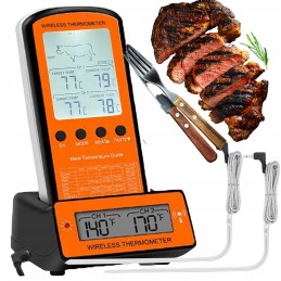 Skaitmeninis virtuvinis termometras mėsai, vynui, LCD zondas