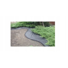 Juoda agrotekstilė 1,6x5m storio stipri agrotekstilė UV piktžolių kilimėlis 100g/m2 (160cm x 500cm) p100