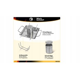 Kalnų kepsninės skrudintos vištienos nerūdijančio plieno alaus skardinės