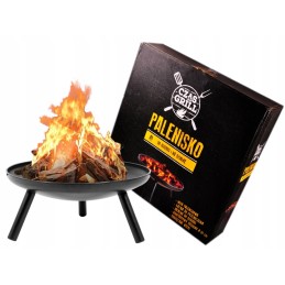 Židinys 59cm, didelis, tvirtas grilis, sodo dubuo