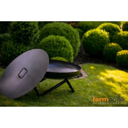 Dangtis apvaliems židiniams 70 cm grilio židinys