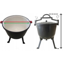 Ketaus katilas, emaliuotas Blummenfeld puodas, 4l