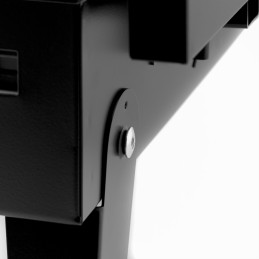 Turistinis sodo anglies grilis nešiojamas sulankstomas lagaminas su šakute ir mentele