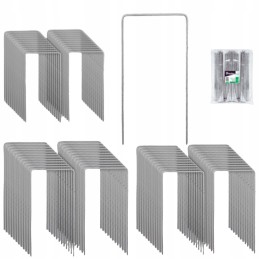 Smeigtukai agrotekstilei tvirtinti agrotekstile metaliniai ankeriai 3cmx20cm 50vnt
