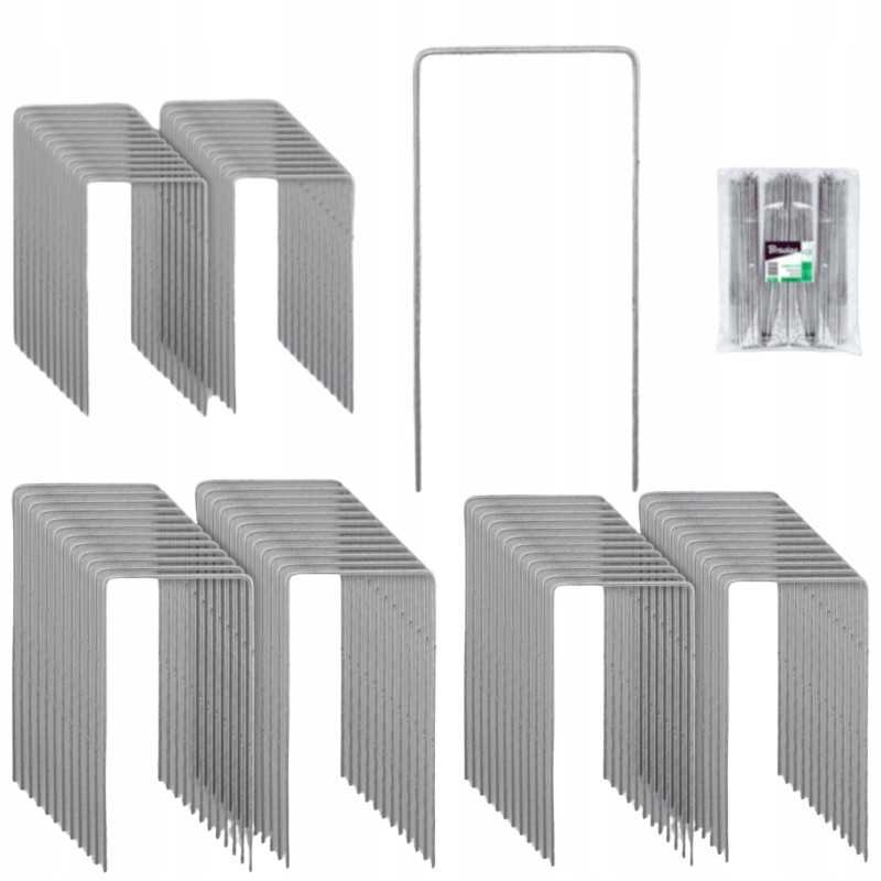 Smeigtukai agrotekstilei tvirtinti agrotekstile metaliniai ankeriai 3cmx20cm 50vnt