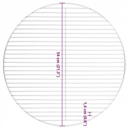 Grilio grotelės, apvalios, ø54 cm, 304 nerūdijantis plienas