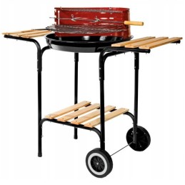 Anglies kepsninė ant ratų su medinėmis darbinėmis lentynomis Dr