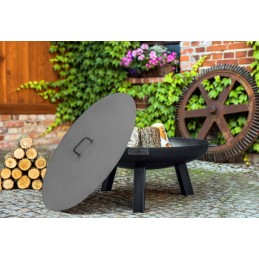 Židinio dangtis apvaliems židiniams, 60cm dubuo, grilis, plieninis židinys