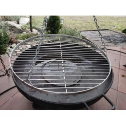 Apvalios grilio grotelės.