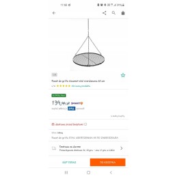 Apvalios grilio grotelės.