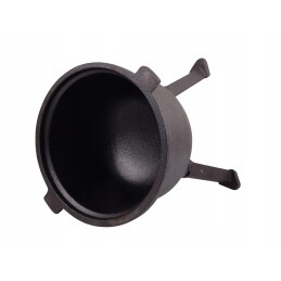 Juodo ketaus medžioklės puodas, 5l, laužui, MK101