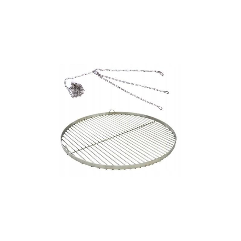 Chromuotos plieninės grotelės, 70 cm, su grandine