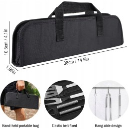 7 dalių kepsninės stalo įrankių rinkinys, kepsninės priedai, kepsninės šakutė, kepsninės spaustukai, mentelės, kepsninės lazdelė