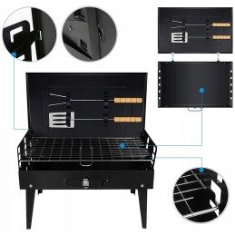 ⭐⭐Turistinis anglies grilis xxl nešiojamas sulankstomas lengvas lagaminas + priedai⭐⭐