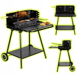 ☀️Sodo kepsninė su kepsnine ir reguliuojamomis grotelėmis + dviem didelėmis lentynomis