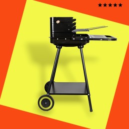 ☀️Sodo kepsninė su kepsnine ir reguliuojamomis grotelėmis + dviem didelėmis lentynomis