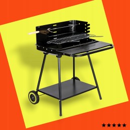 ☀️Sodo kepsninė su kepsnine ir reguliuojamomis grotelėmis + dviem didelėmis lentynomis