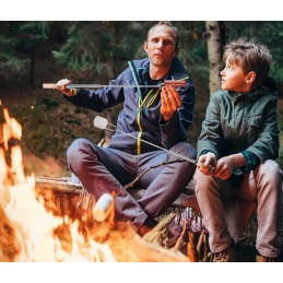 12x reguliuojami ištraukiami iešmai laužui ir griliui