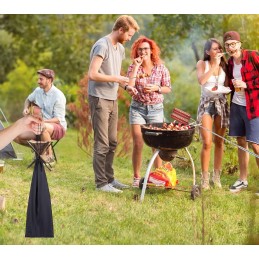 12x reguliuojami ištraukiami iešmai laužui ir griliui