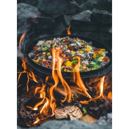 Ketaus puodas ant kojų petromax olandiška orkaitė ft1 juoda