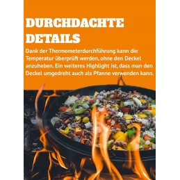 Ketaus puodas ant kojų petromax olandiška orkaitė ft1 juoda