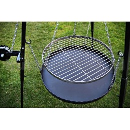 Chromuotos grotelės, skersmuo 80, apvalios, pakabinamos