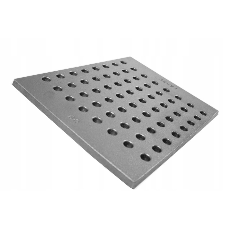 Pilkos ketaus židinio grotelės 28x21 iš Lenkijos ketaus liejyklos, aukščiausios kokybės, ilgaamžiškumo ir gaminio tarnavimo laik